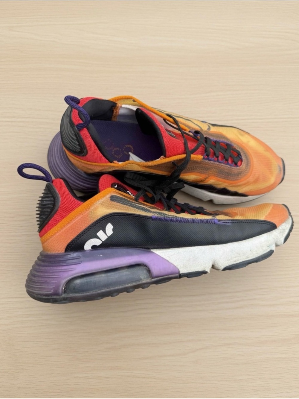 Nike Air Max 2090 Orange Purple Running Shoes Sneakers Men’s 11